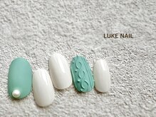 ルークネイル 恵比寿店(LUKE NAIL)/シンプルマットニットネイル　冬