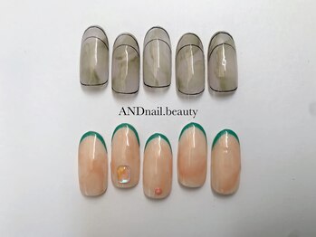アンドネイル ビューティー(AND nail,beauty)/ニュアンスネイル/フレンチ