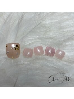ネイルサロンクリアヴィラ(nail salon clear villa)/フットデザインチョイス☆¥9350
