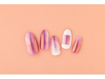 ヴァンネイル(VINGT NAIL nail&eye beauty)/ピンクアートネイル