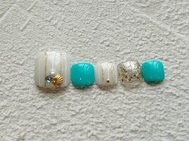 【フット】ストライプデザイン