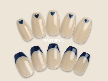 ファストネイル 広島駅前店(FAST NAIL)/フレンチ/ブルー【12409※】