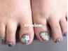 《Foot》親指３Dアート＋他ワンカラー ￥10100→