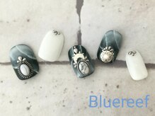 ネイルアンドまつげエクステ ブルーリーフ 四谷三丁目店(Blue Reef)/大人エスニックネイル