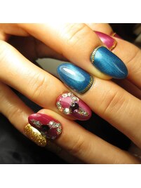 魅惑のマグネットネイル