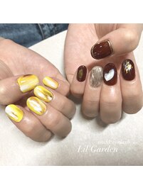 ニュアンス×ひまわりカラー