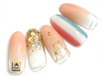 コルン/ストライプネイル