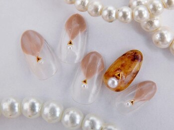 ティアリーネイル コレットマーレ店(Tiary Nail)/丸フレンチ☆べっ甲