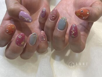 アンネ 東心斎橋店(ANNE)/カラフルネイル ari