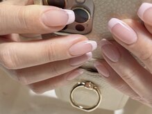 アイネイルズ 渋谷店(I nails)/【Yuki.f】ピンクフレンチ♪