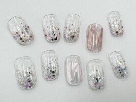 ぷっくりミラーアート