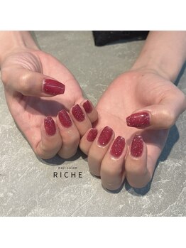 リッシュ(RICHE)/赤フラッシュマグネイル