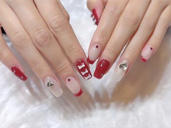 メゾン オーパス(maison opus)/Suzu/仙台/冬ネイル/ボルドー