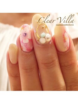 ネイルサロンクリアヴィラ(nail salon clear villa)/フラワーネイル