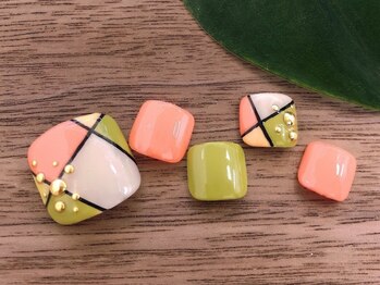 アンティム(Intime)/FOOTカラフル幾何学 ¥9500