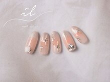 イル 神戸店/グラデーション×チークネイル
