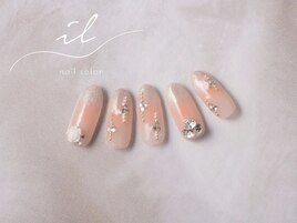 グラデーション×チークネイル