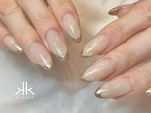 ケーツーネイル(k-two nail)/【パラジェル】ゴールドフレンチ