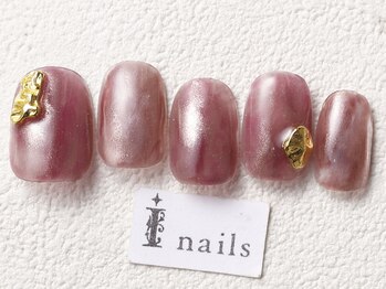 アイネイルズ 渋谷店(I nails)/奥行カシスミラー¥8980
