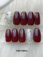 ファストネイル 武蔵小杉東急スクエア店(FAST NAIL) ワンカラー×2本アートでキラキラ華やかに♪カラー変更OK◎
