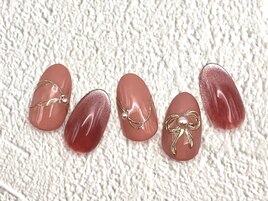 【定額】リボンネイル ミラー