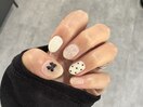 レース×ドット×リボン