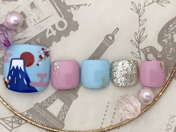 シェリー(Cherie)/お正月ネイル(フット)