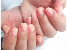 爪ソウシャイン(爪 SO SHINE)/桃ネイル☆