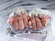 ミミネイル(Mimi nail)/ホワイトクリスマスネイル