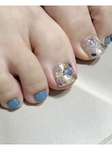リィ ネイル(rii nail)/フット親指アート♪