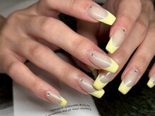 アース コアフュールボーテ 長野駅前店(EARTH coiffure beaute)/イエローフレンチ¥8600