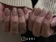 アンネ 梅田 GRACE店(ANNE)/シンプルハートネイル