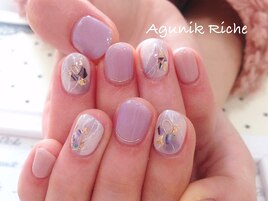 【大理石ネイル】