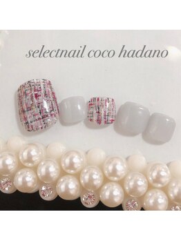 セレクトネイル ココ 秦野店(SELECT NAIL COCO)/フット ツイード