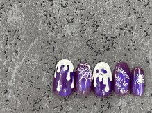 ウィステリア 蒲田店(Wisteria)/ハロウィンネイル/スカル