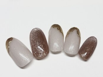 ネイルアンドビューティー サロン リザ(Nail & Beauty Salon LIZA)/ミラーマグネットニュアンス