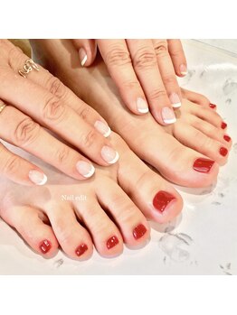 ネイルエディット(Nail edit)/ハンドとフット同日施術