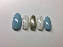 ストライプネイル￥5800
