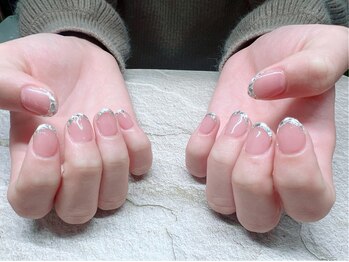 なかがわ/ガラスフレンチネイル