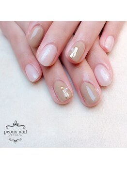 ピオニーネイル(peony nail)/オフィス　シンプルミラー