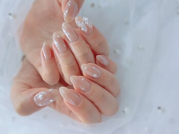 メアリー 西大寺(mary nail&eyelash)の写真/最新トレンドネイルが豊富♪まつ毛や眉毛と同時施術も可能!!【動画視聴全席完備☆】フィルイン対応♪
