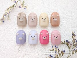 くまネイル ￥6800