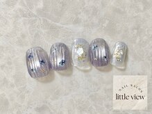 リトルビュー(little view)/押し花×バカラネイル ¥11980