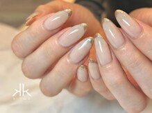 ケーツーネイル(k-two nail)/【パラジェル】ゴールドフレンチ