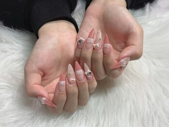 メイティー(MATEY)の写真/定額デザイン可愛くて色変えも可能で大人気♪ 定額も長さだし可能！メニュー追加でご予約ください。
