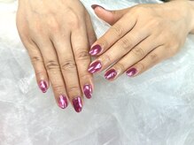 ヒラソルネイル(Girasol nail)/ミラーネイル