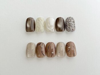 フィロンネイル たまプラーザ店(filonnail)の写真/ショートネイル派の方必見*自爪に合うデザインをお探しの方に。お客様のお好みに合わせて選べるアート多数