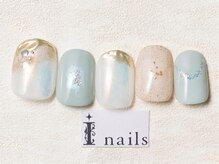 アイネイルズ 池袋店(I-nails)/サマーブルーニュアンス