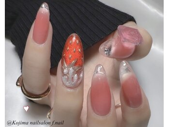 エフネイル(f.nail)/苺ネイル