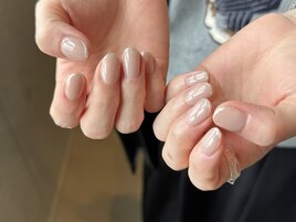 ラメフレンチネイル